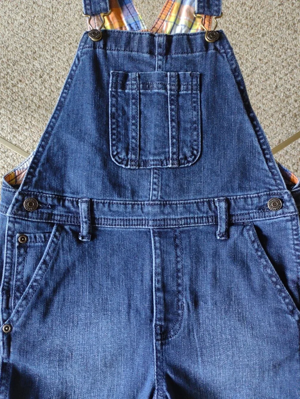 Gymboree Blue Denim Overall Shorts Size 4T